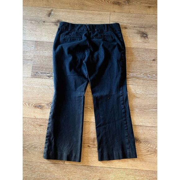 Anthropologie The Essential Crop Flare Pants Womens Black Size 6 - Picture 2 of 3